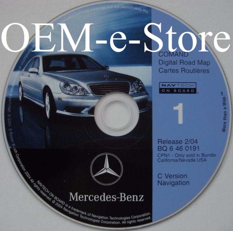 1999 2000 mercedes s320 s420 s500 s600 c navigation cd map #1 california nevada