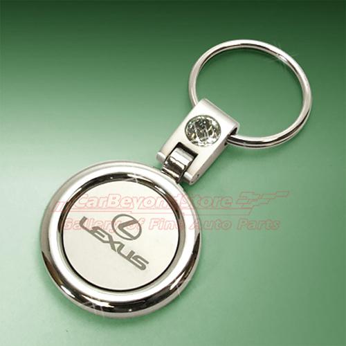 Lexus swivel circul crystal key chain, keychain, key ring, licensed + free gift