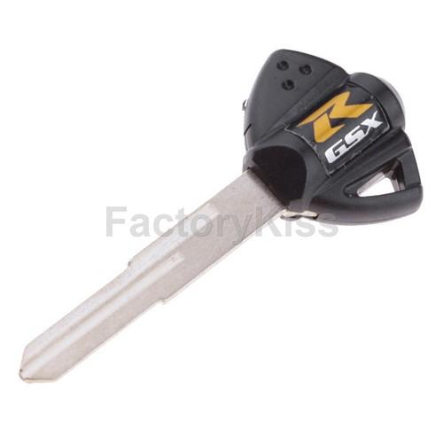 Motorcycle uncut blank key for suzuki gsxr 600 750 1000 black