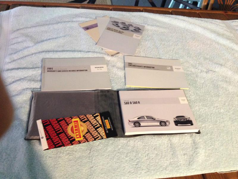 2005 volvo s60 owner's manual with case