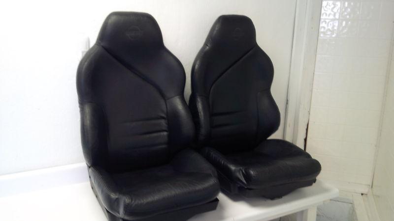 94-96 corvette sport seats black leather super nice 