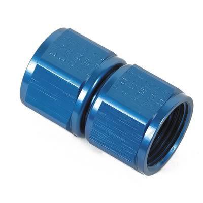 Earl's 915108erl fitting coupler straight female -8 an to female -8 an blue ea