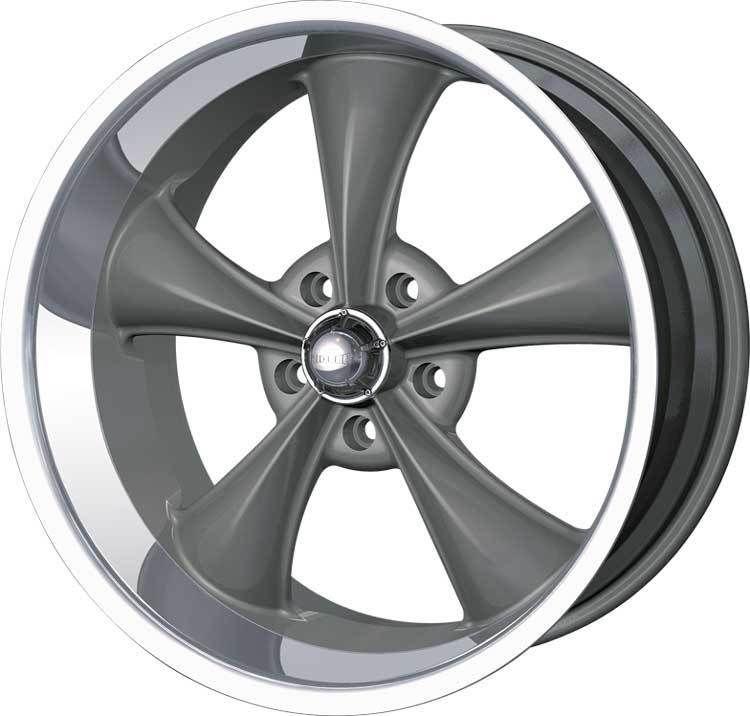 18" ridler 695 5x5 mustang coupe deville suburban wrangler 88 grey wheels rims