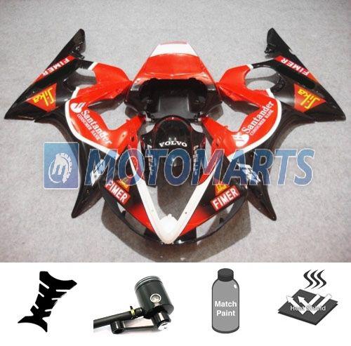 Bundle fairing kit w/ brake fluid reservoir oil pot for yamaha yzf 600 r6 03 an