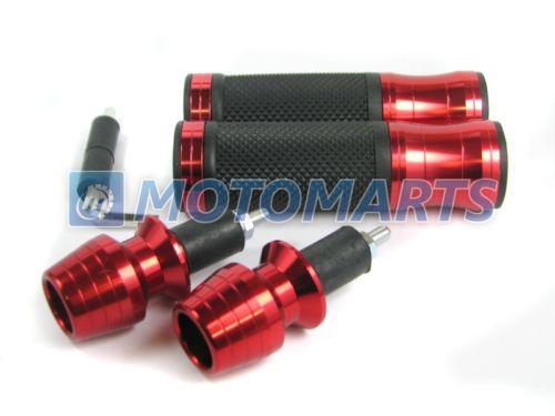 7/8" 22mm red handlebar hand grips for cbr 600 900 1000 rr 954 919 923 1100xx