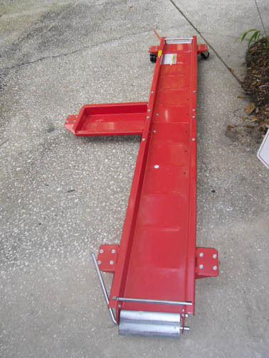 Motorcycle dolly storage low profile 1250 lb. weight capacity swivel casters red