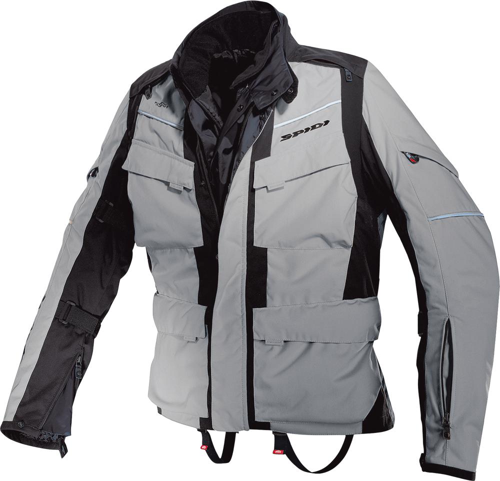 Spidi sport s.r.l. venture h2out motorcycle jacket gray xxx-large d79-023-3x