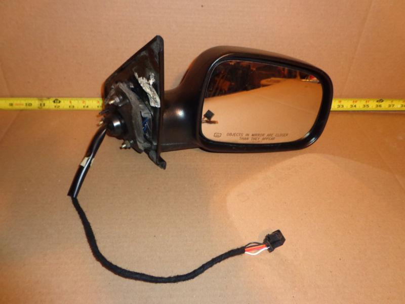 Heated power exterior passenger side mirror right hand outside black