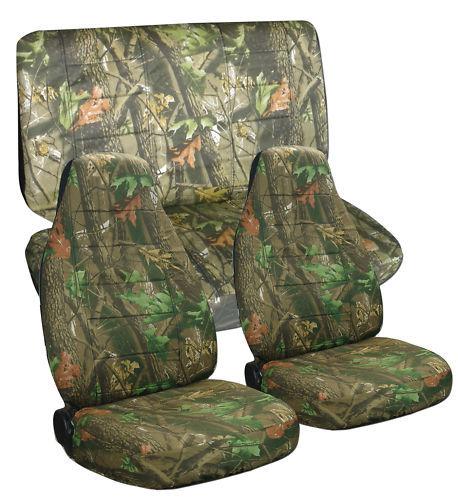 Dodge ram 40/20/40 car seat covers in camo tree front and rear or choose color