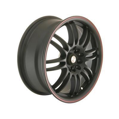 Summit racing f16 matte black wheel 16"x7" 5x100mm bc