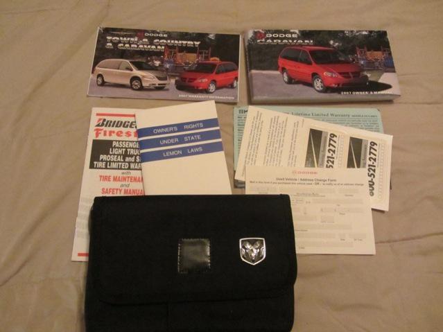 2007 dodge caravan owner's manual with case 149-1 