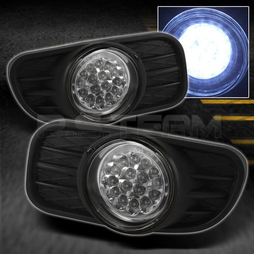 99-04 grand cherokee hyper white full led fog lights lamps w/switch left+right