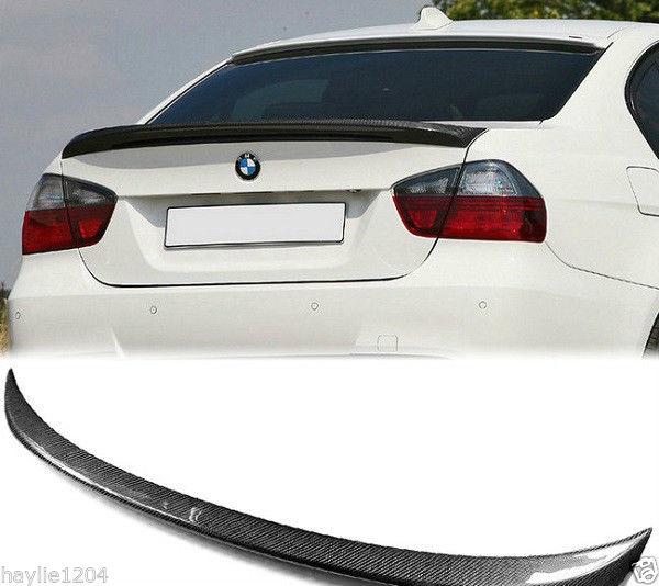 Bmw 3-series carbon fiber rear trunk lip spoiler sedan  m3 2006 2007 08 09 10 11