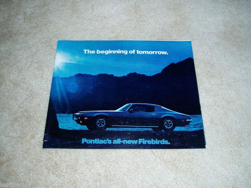 1970 pontiac firebird trans am formula 400 sales brochure dealer literature