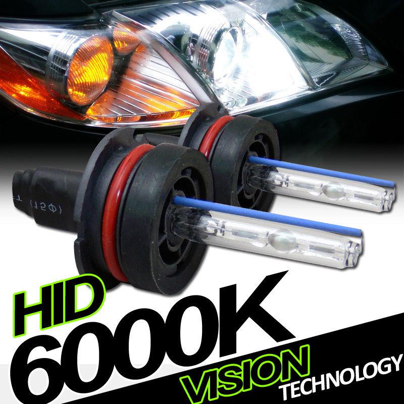 2pc 9007/hb5 bulb 6000k xenon hid conversion kit head light lamp high beam 35w 3