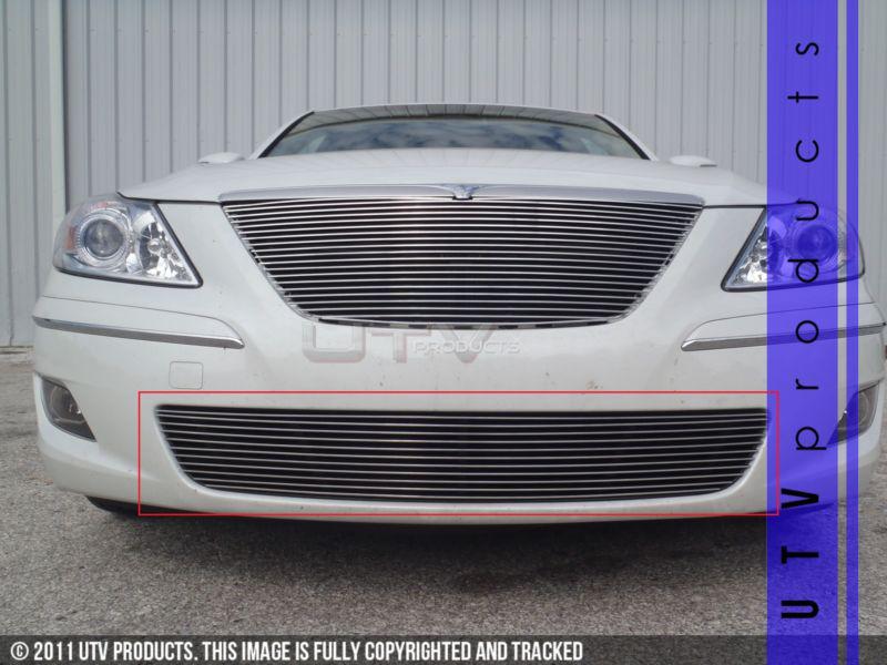 Fits: 2009 - 2011 hyundai genesis bumper billet grille kit sedan 4dr 4 dr lower 