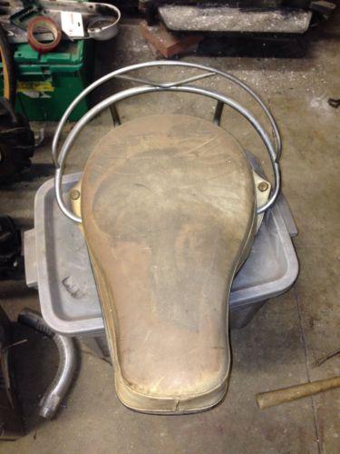 Vintage harley davidson seat white