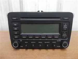 05-07 volkswagen jetta radio single disc cd player oem