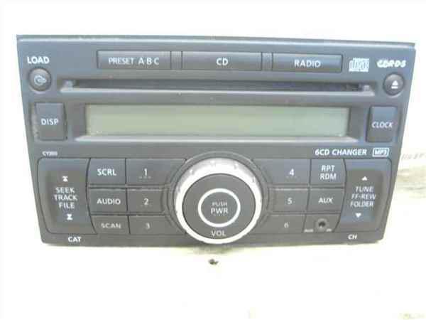 07 08 09 nissan versa cd 6-disc mp3 player radio cy05e