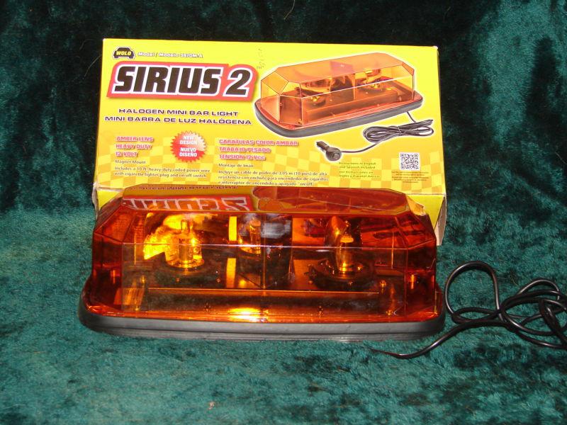 Sirius  2  awesome amber double rotor warning light