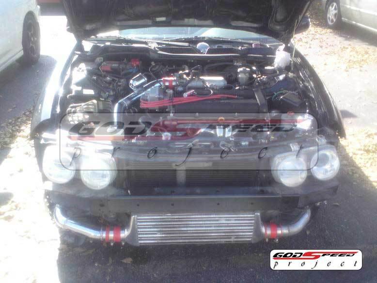 Godspeed gsp 94-01 acura integra dc2 bolt on intercooler + aluminum piping kit