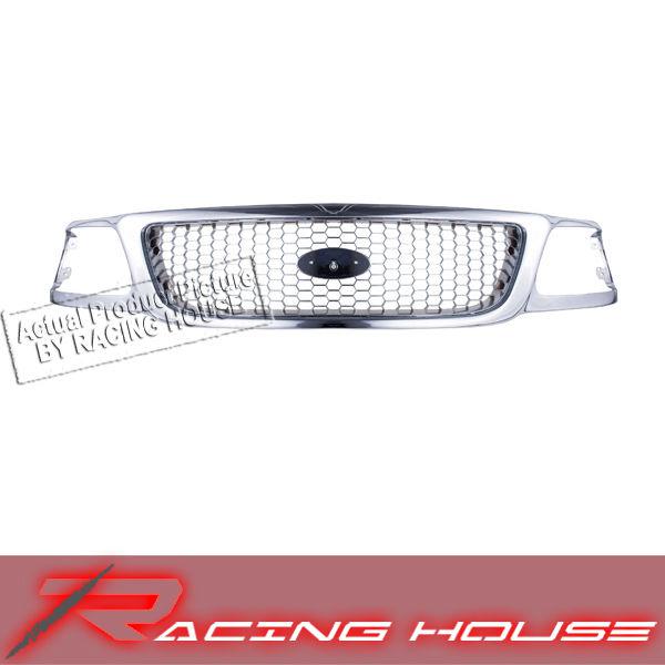 00-04 ford f-150 pickup front new chrome grille grill assembly replacement parts