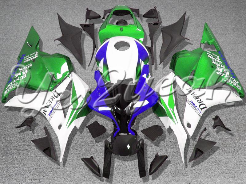 Injection molded fit cbr600rr 2009 2010 2011 2012 dream green fairing zn650 