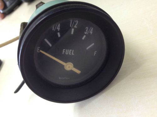 Vintageteleflex fuel gauge boat car truck glass face black trim hot rod rpm (11)