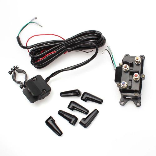 12v combo solenoid relay contactor &amp; winch rocker thumb switch for utv atv