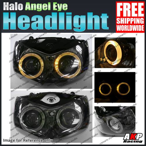 For kawasaki ex250r 08-12 09 10 11 halo angel eye hid headlight assembly yell gs