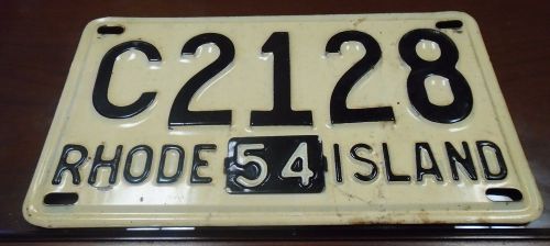 1954 rhode island license plate