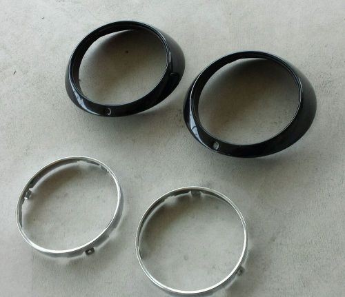 Porsche 911 930 headlight trim ring guards, hella sb3 ring and buckets