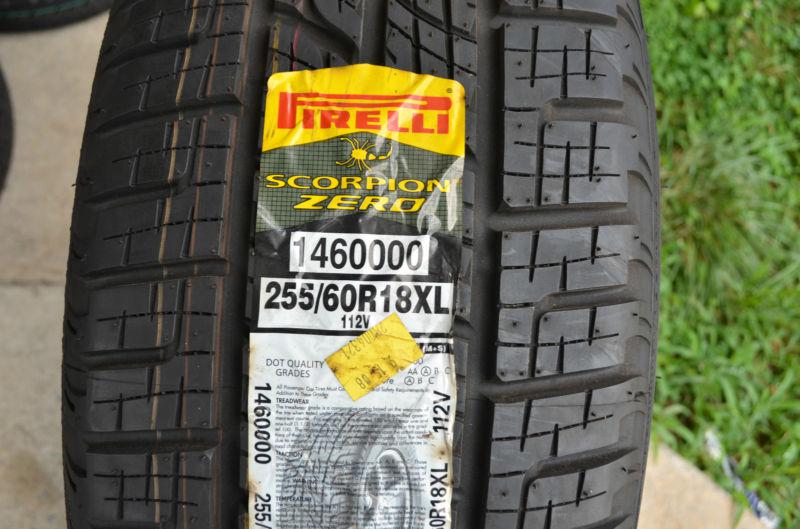 2 new 255 60 18 pirelli scorpion zero tires