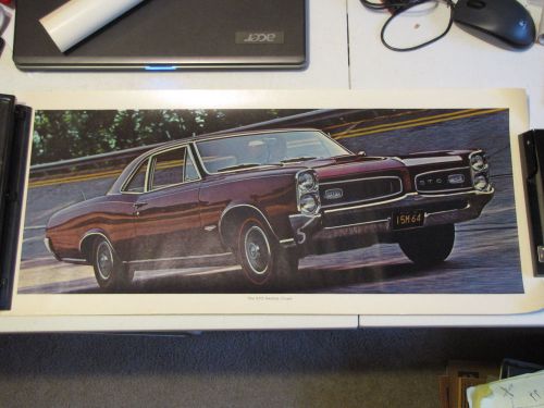 1966 pontiac tempest gto hard top coupe dealer wide-track tigers poster 66