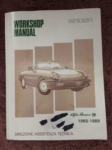 Alfa romeo spider workshop manual 1985-1989