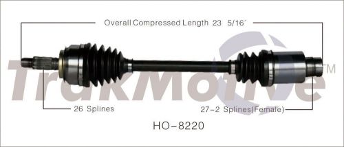 New cv axle shaft fits 2006-2011 honda civic  surtrack perf axles (was w