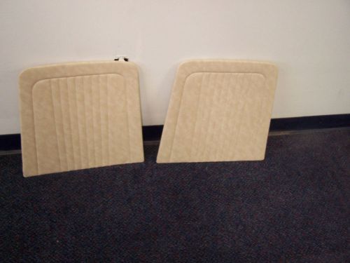 1968 mustang  parchment standard front seat backs