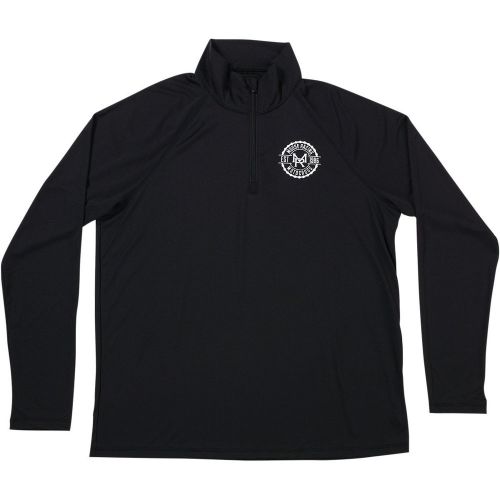 Moose racing insignia quarter zip pullover  black