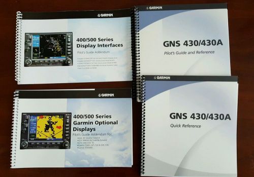 Garmin gns430 and 400 / 500 display pilot&#039;s guide, quick reference, addendum new