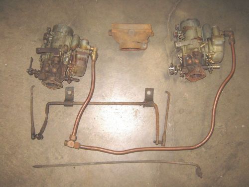 1928 chrysler marine dual carb setup carter 1bl wa-1 223 hot rat rod chris craft