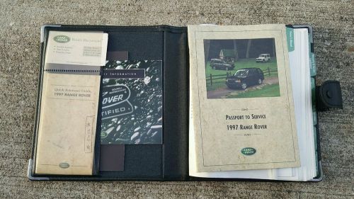 1997 range rover p38 owners manual handbook w/case oem