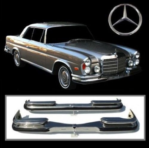 Mercedes w111 280se 3.5 coupe convertible low grille stainless steel bumpers