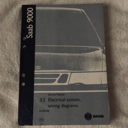 Saab 9000 / electrical system, wiring diagrams - m 1987 - 88