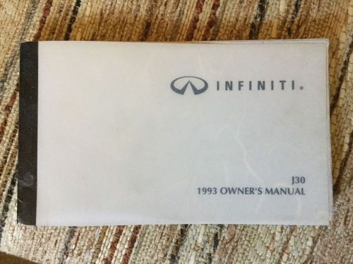 1993 infiniti j-30 owners manual