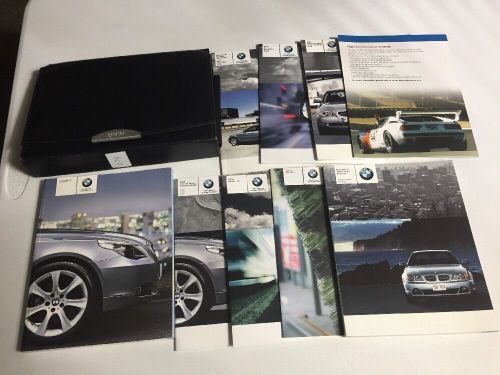 5 series 525i 530i 545i 05 2005 bmw b m w owners manual w/ case &amp; nav booklet