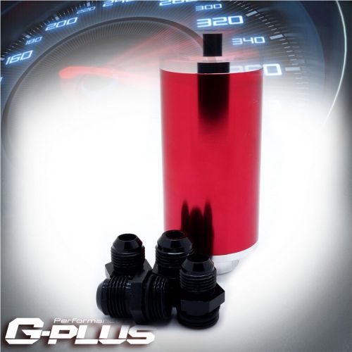Hi-flow performance fuel filter an8 autograss/rally/motorcross red