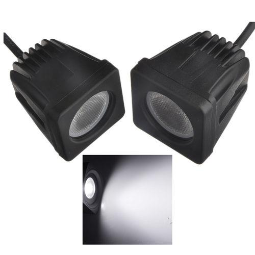 2pcs 10w led work bar flood light atv 4x4 off road fog driving 4wd truck car