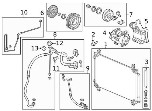 Genuine 2016-2016 honda pilot condenser 80100-tg7-a01