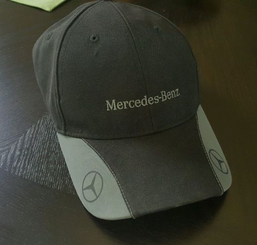 Mercedes-benz adjustable hat baseball cap black with gray