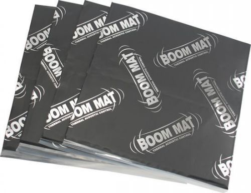 New! boom mat 050202 4.2 sq.ft damping material - 4 12&#034; x 12.5&#034; x 2mm pieces